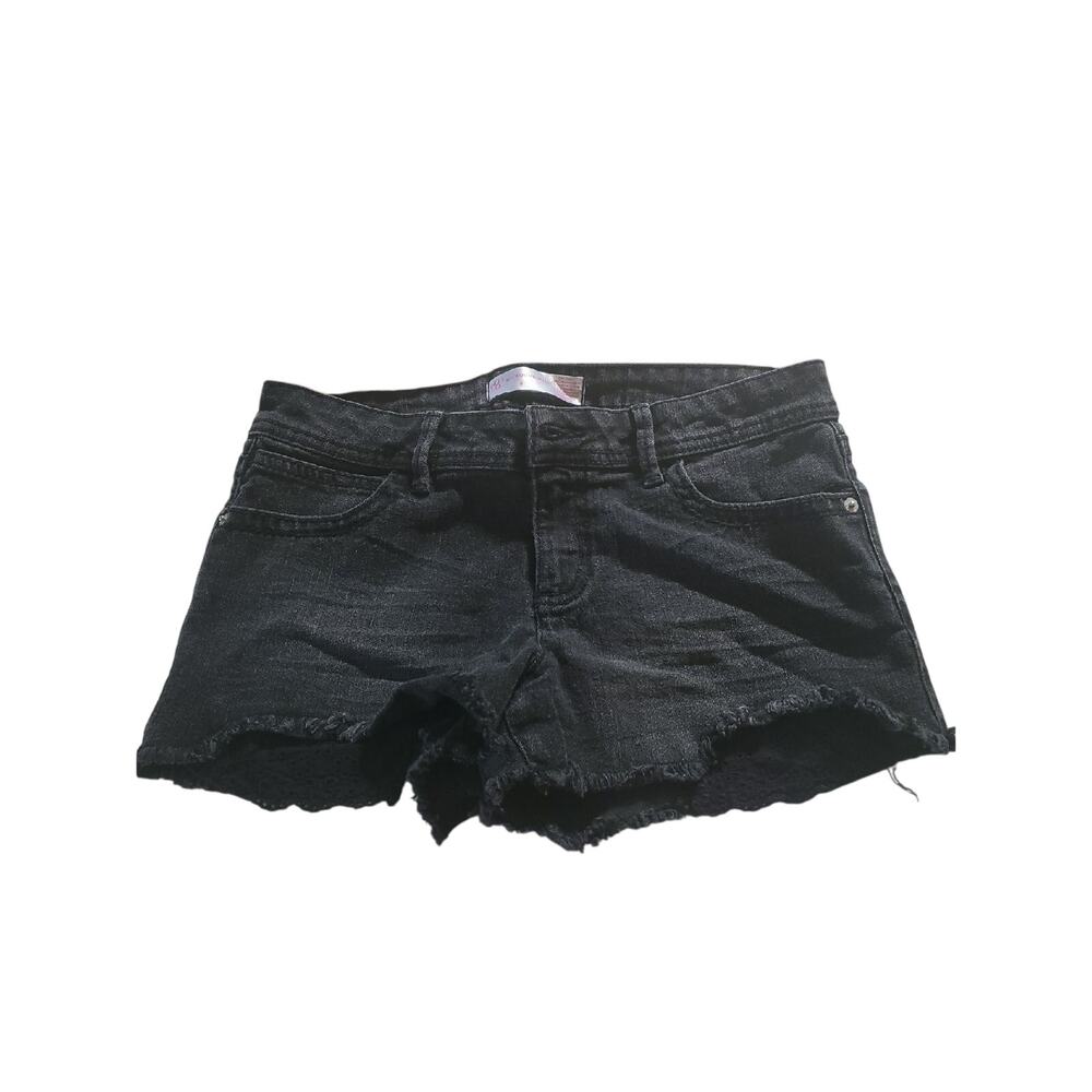 No Boundaries Black Denim Jean Shorts Size 9